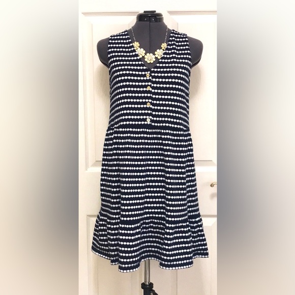 Loft Jacquard V-neck Swing Dress - Picture 5 of 16